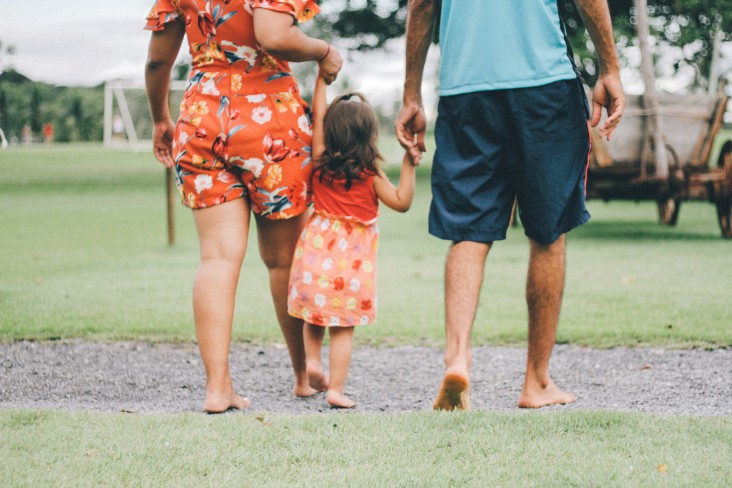 Family walking